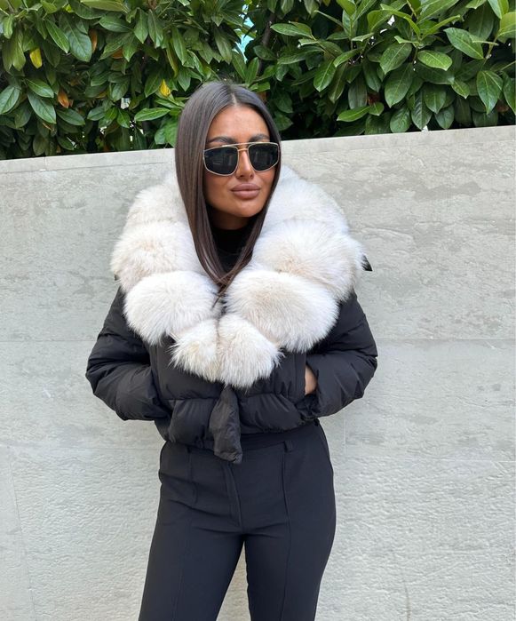 Geaca cu blana naturala