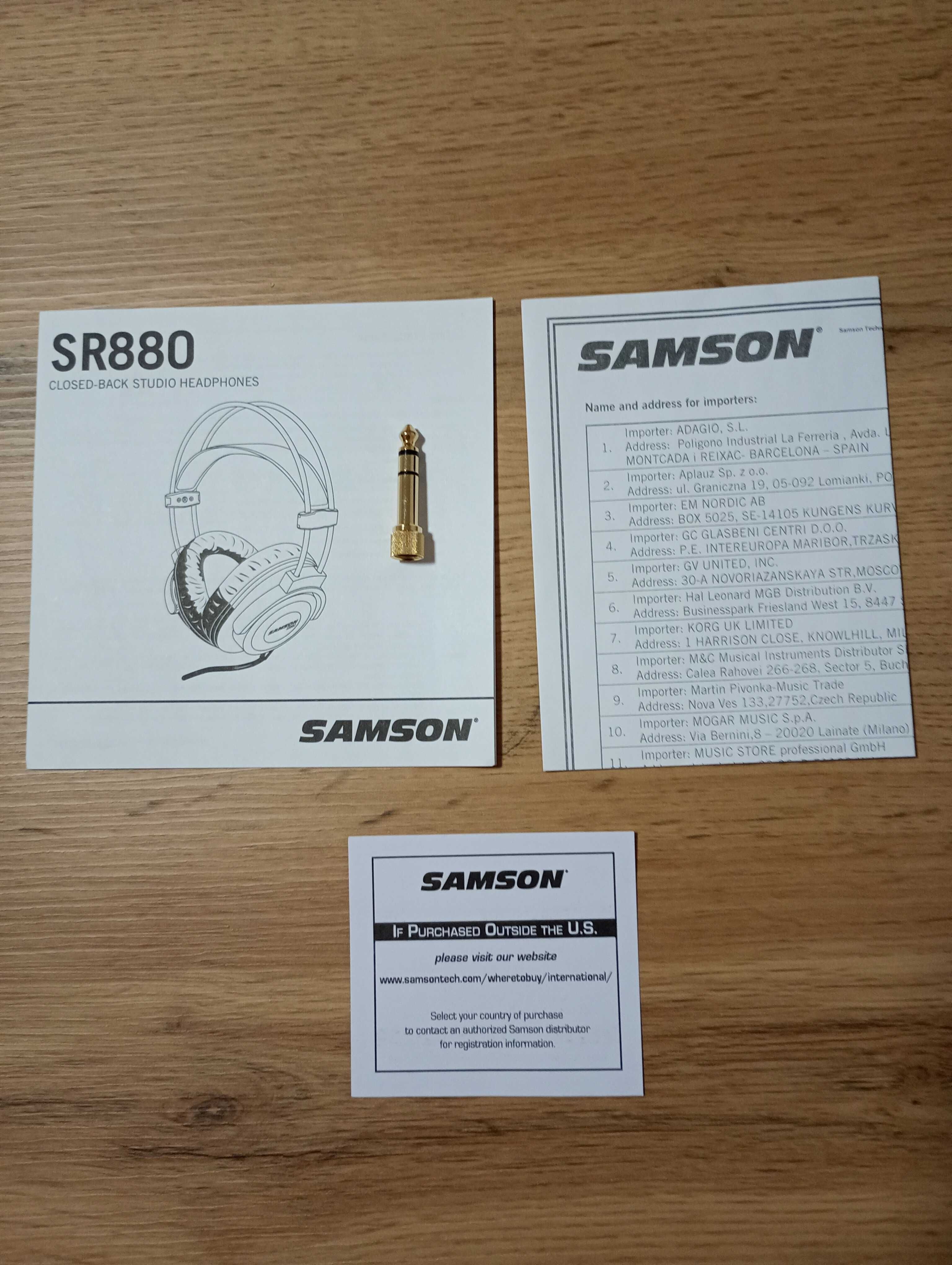 Samson SR880 Студийни Слушалки