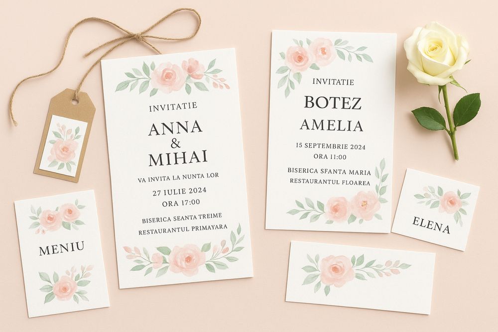 Realizez design-uri invitatii nunta & botez-profesional si accesibil!
