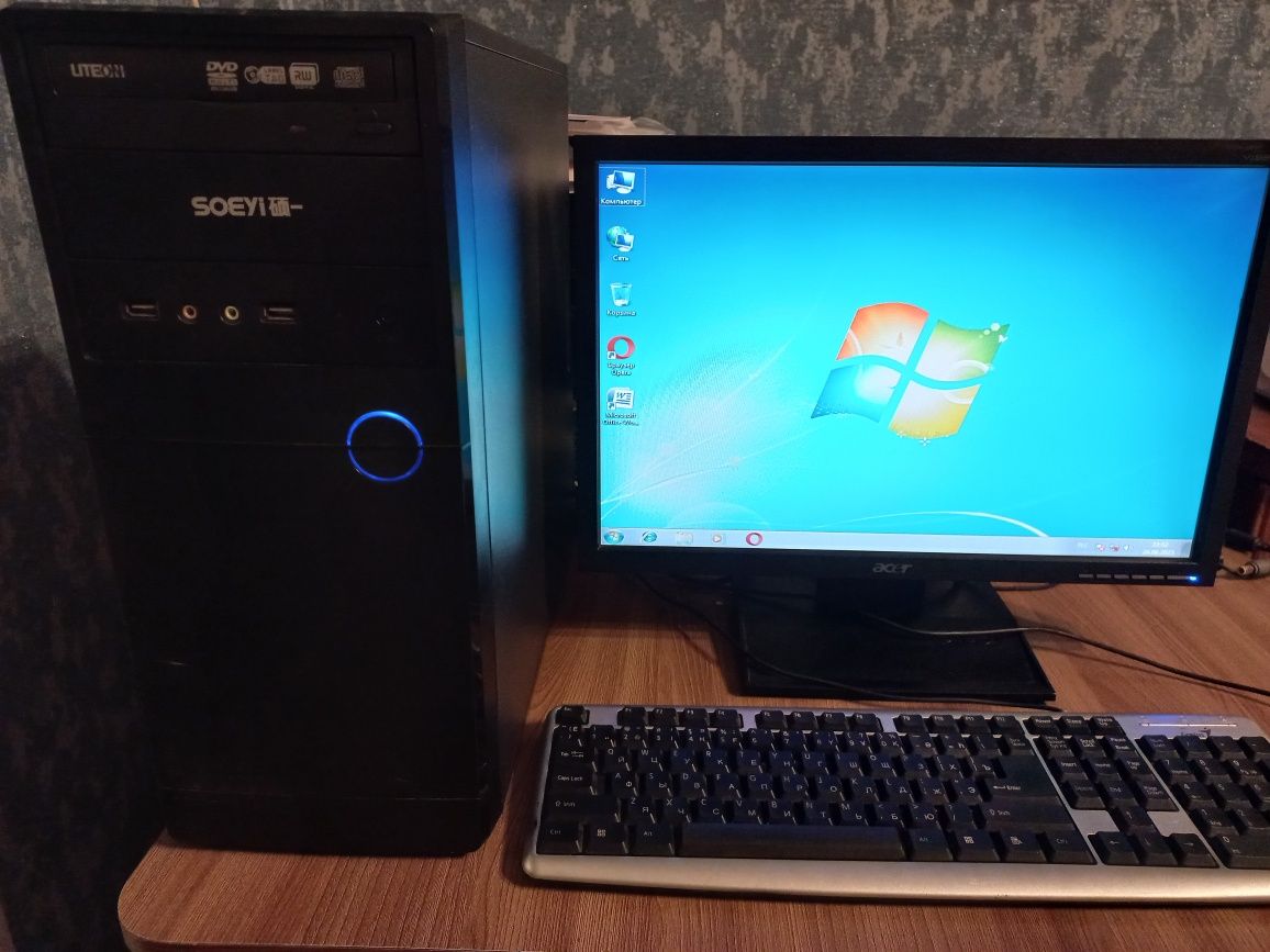 Отличный компьютер для дома и офиса Core i5-2500, 3.3 Ггц, ОП 4Гб, 1Тб