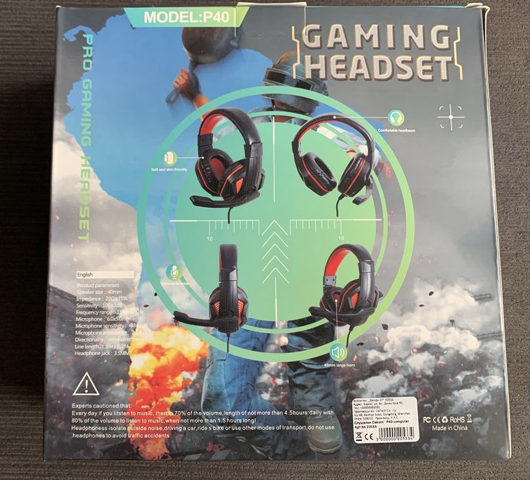 Геймърски слушалки с микрофон