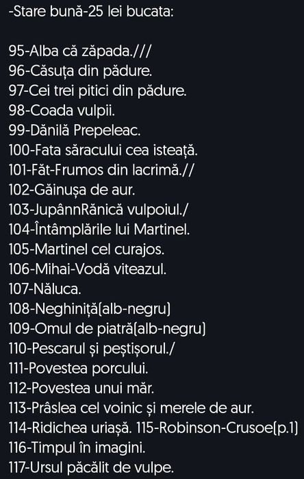 Vând/Schimb diafilme vechi cu povești-35 lei-FB/25 lei-B/15 lei-S.