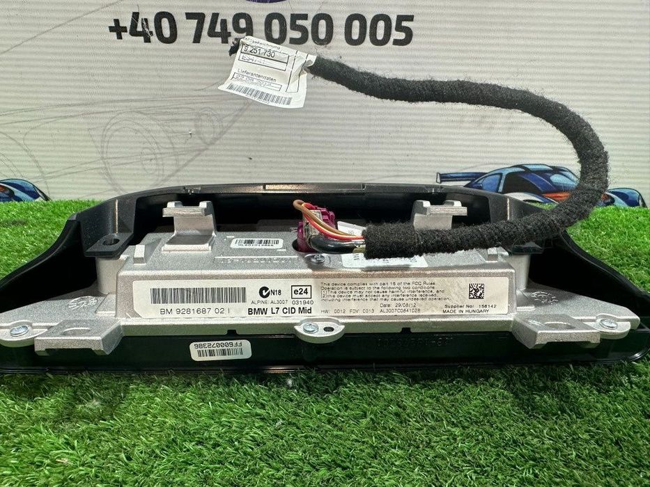 Display navigatie navi radio cd multimedia bluetooth bt bmw l7 cid mid cod: bm928168702i f30 f31 f34