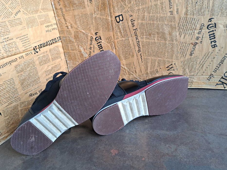 мъжки обувки,черни кожени италиански Massimo Zardi-ном.42