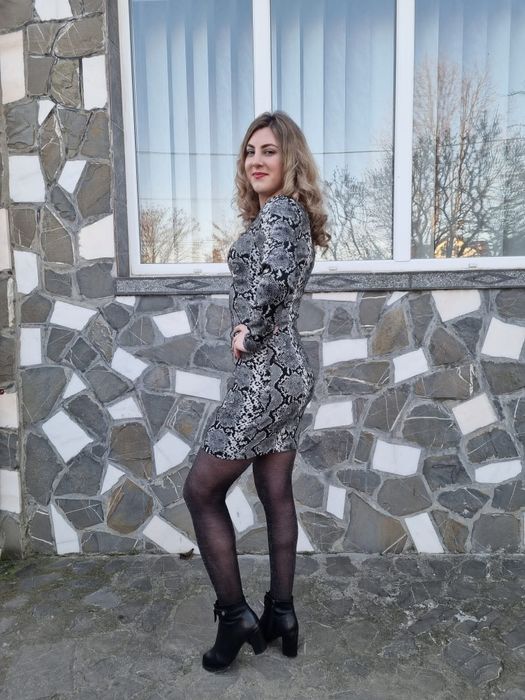 Rochie imprimeu șarpe Poema