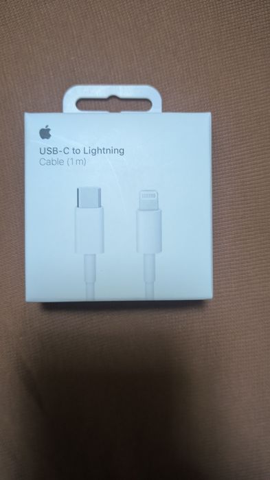 APPLE Кабель-переходник с USB-C на Lightning, Белый, 1м