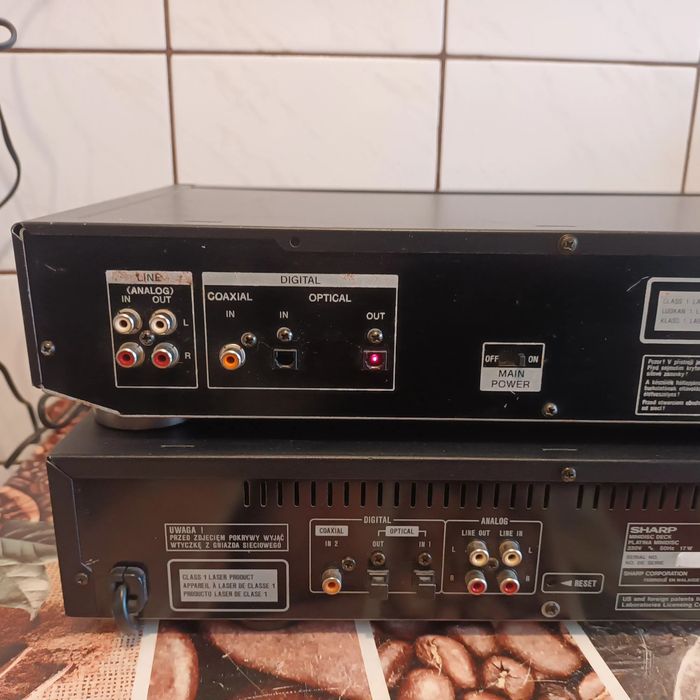 Mini disc Sony și Sharp recordere