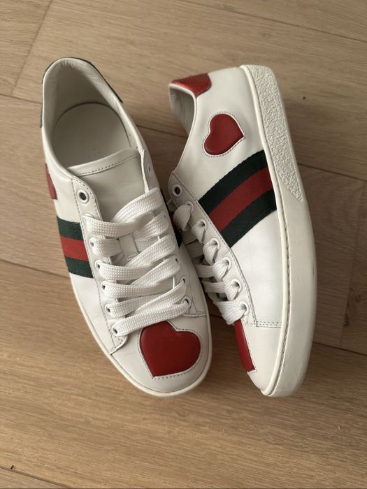 Adidasi GUCCI Ace heart originali