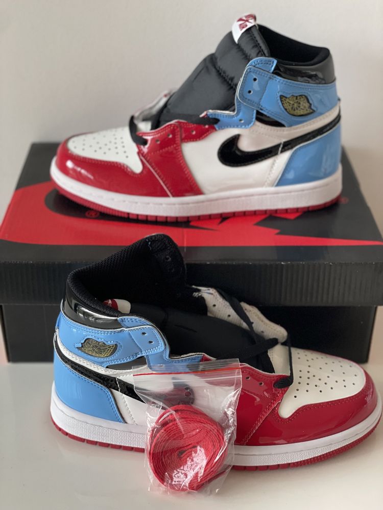 Retro Air Jordan 1 High Fearless UNC Chicago Red University Blue