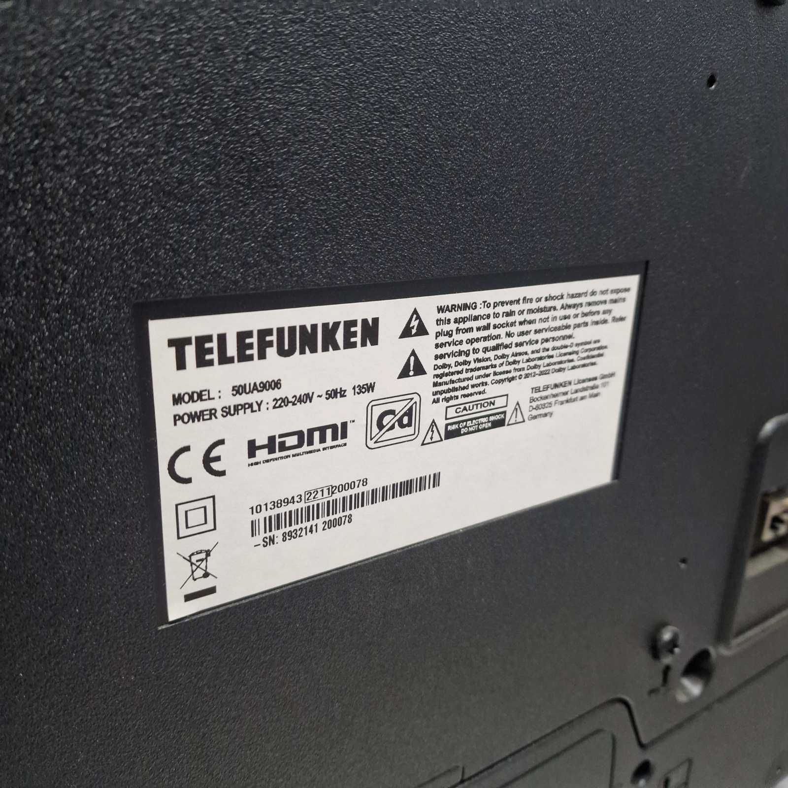 Телевизор TELEFUNKEN 50UA9006 / 4K UHD LED / Smart TV