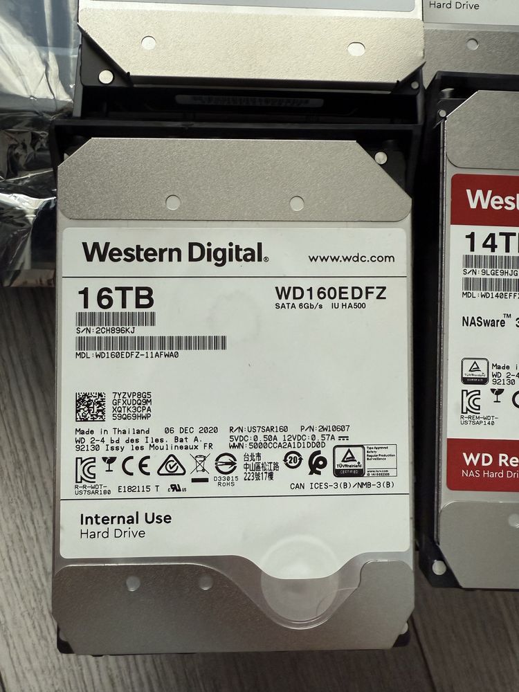 Hard Disk Toshiba 16TB - Western Digital 14 - 18TB