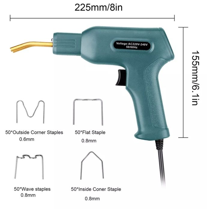 Pistol lipit plastic  NOU reparatie plastic capse