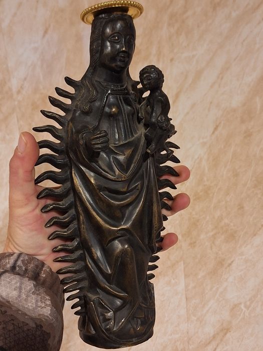 Старинна фигура Дева мария младенеца