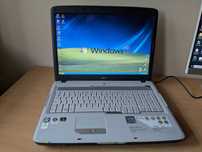 Laptop retro gaming Windows XP Acer Aspire, Athlon64 x2, geForce 7000M