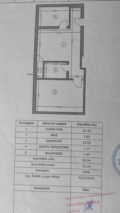 Direct proprietar, ap. 2 cam. bloc 2015, metrou Dm. Leonida