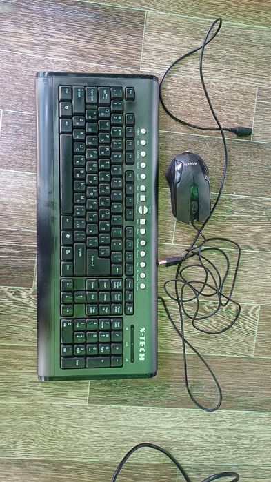 Клавиатура X Tech для компьютера с мышкой рабочии
