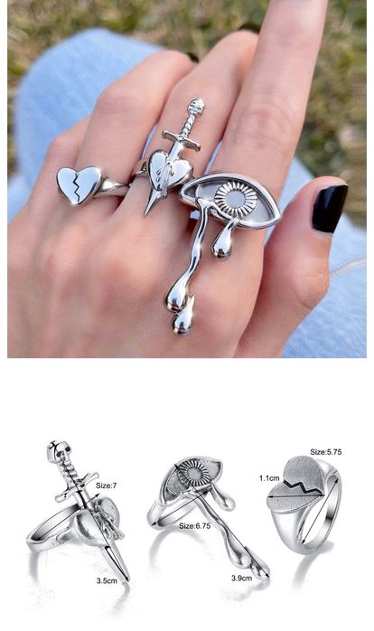 Кольца в готическом стиле