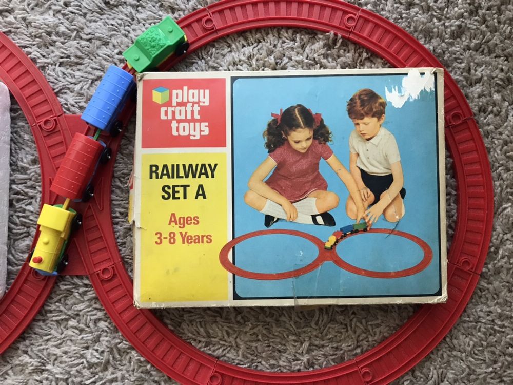 Trenulet vechi Play Craft Toys colectie 1970