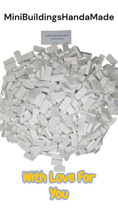 Мини кирпичики для мини строек от компании MiniBuildingsHandMade