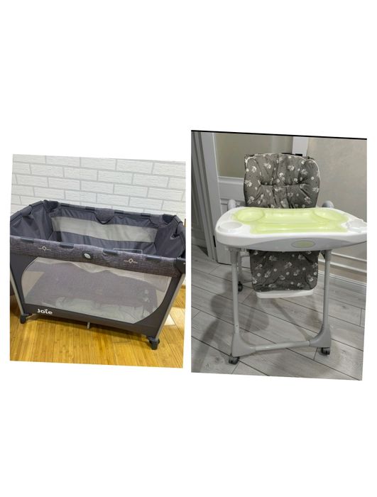 Продам детский столик для кормления и манеж