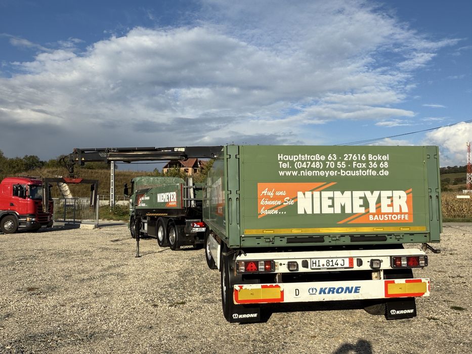 Scania G400 -camion cu macara- HIAB 166 pro +Remorca krone-2014-full