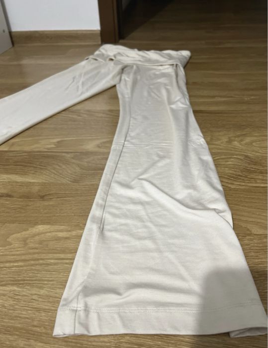 Pantaloni evazati, bej, H&M