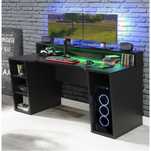 Birou Kring Gaming 160x91x72 negru LED RGB