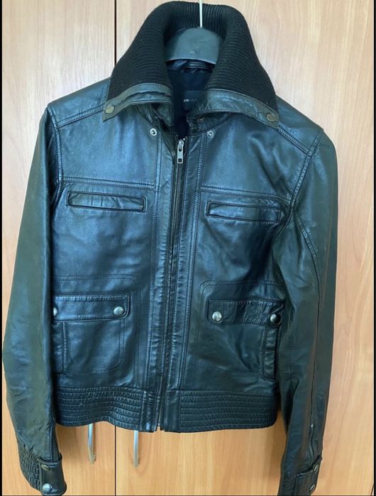 Дамско яке естествена кожа Mango