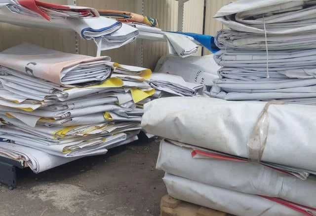 Евробаннер Баннеры брезент и тенты б/у Полог Подложка Укрыть
