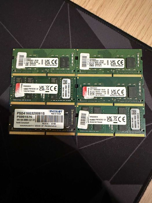 RAM 16GB DDR4, 3200MHz, SODIMM, laptop: Kingston