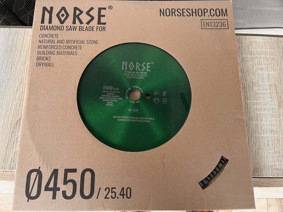 Disc diamantat 450 25.40 beton armat piatra caramida ! Umed uscat nou