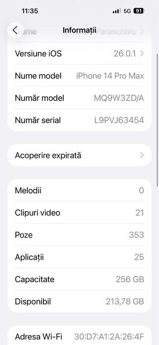 Iphone 14 pro maxx 256 Gb inpecabil 10/10
