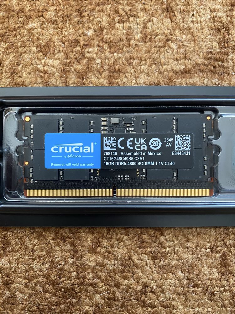 Ram за лаптоп Crucial 16Gb ddr5