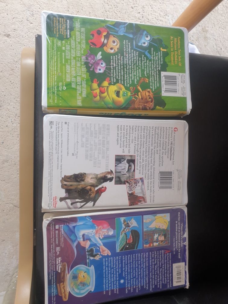 Casete video desene animate casete vhs Pinocchio vhs 102 dalmațieni