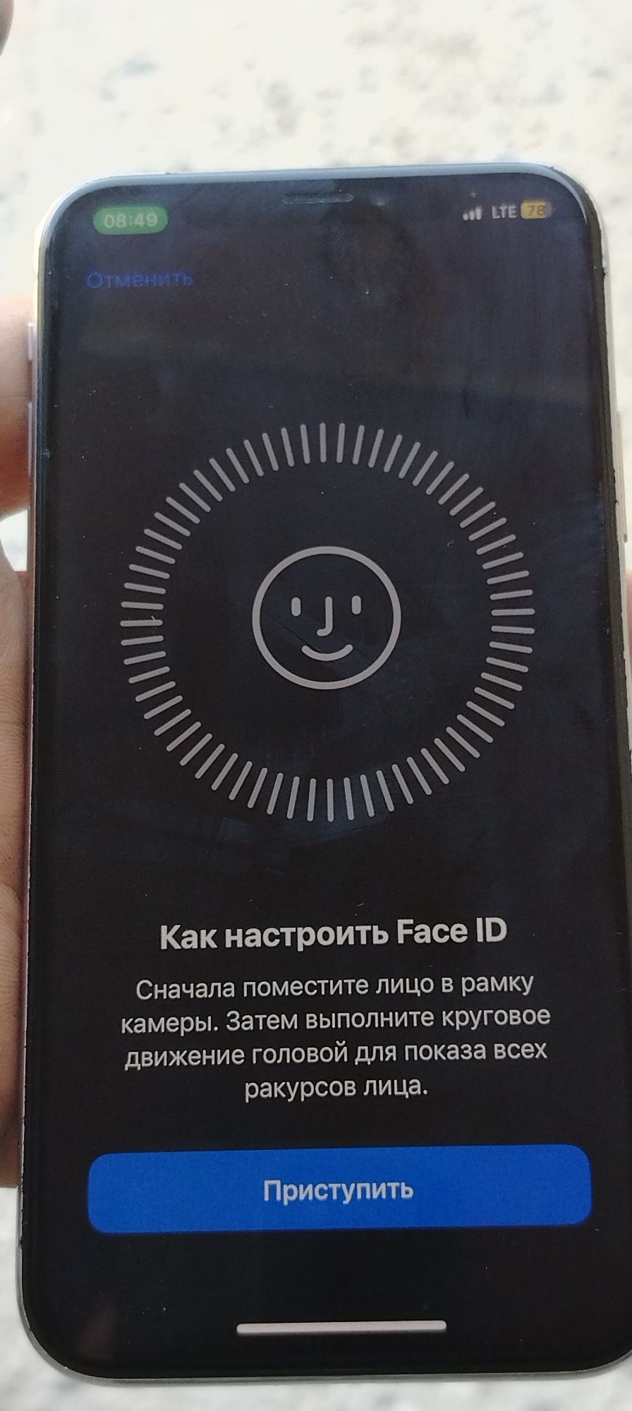 IPhone x yomks 100 fes tru tonlari ishledi aybi yo'q  karobka dakument