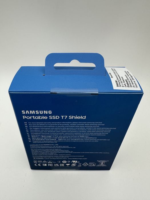 SSD Extern Samsung T7 Shield, 1TB, USB 3.2 Gen 2, Blue