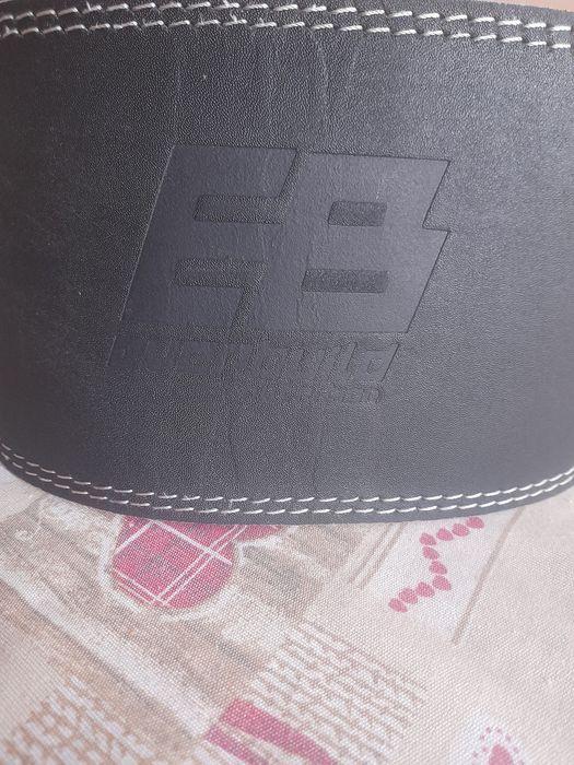 Фитнес кожен широк колан