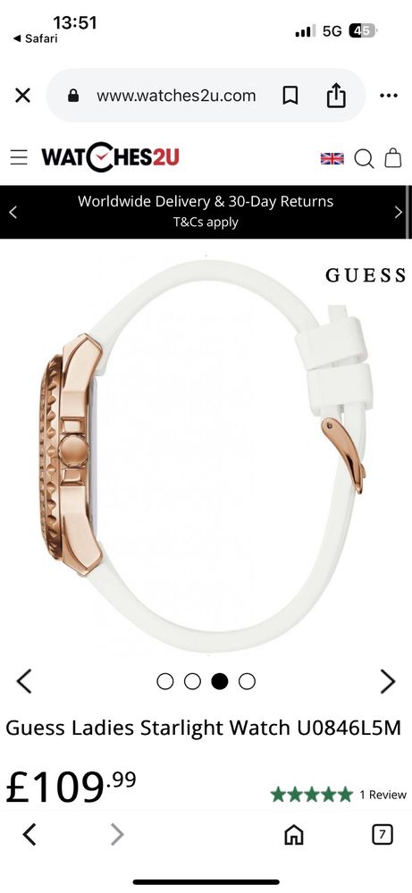 Водоустойчив часовник Guess - топ Модел