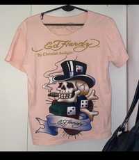 Tricou ed Hardy roz