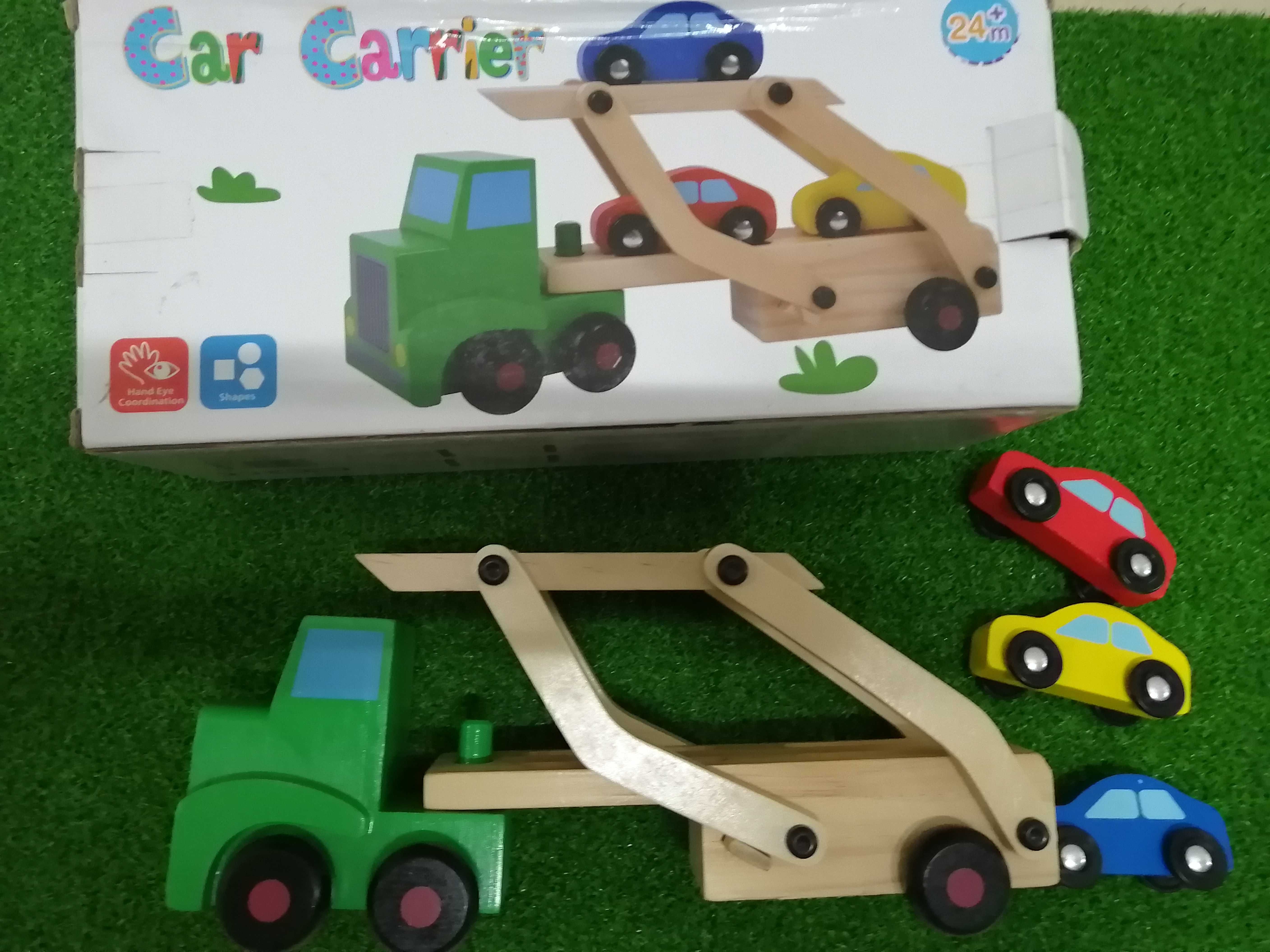 Jucării de lemn, camion de lemn, joc îndemânare lemn