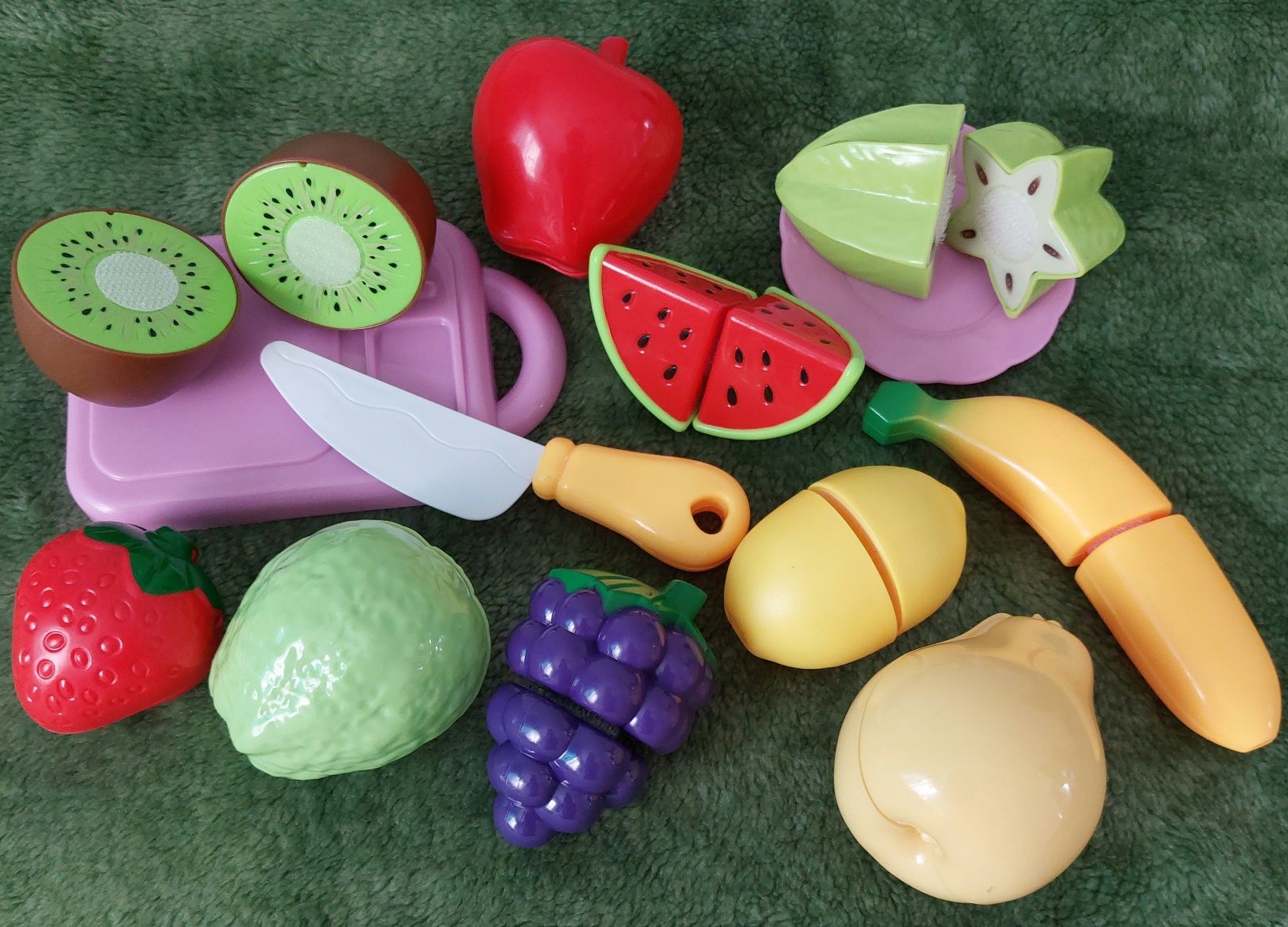 Продам детский игровой набор овощи и фрукты для нарезки на липучках