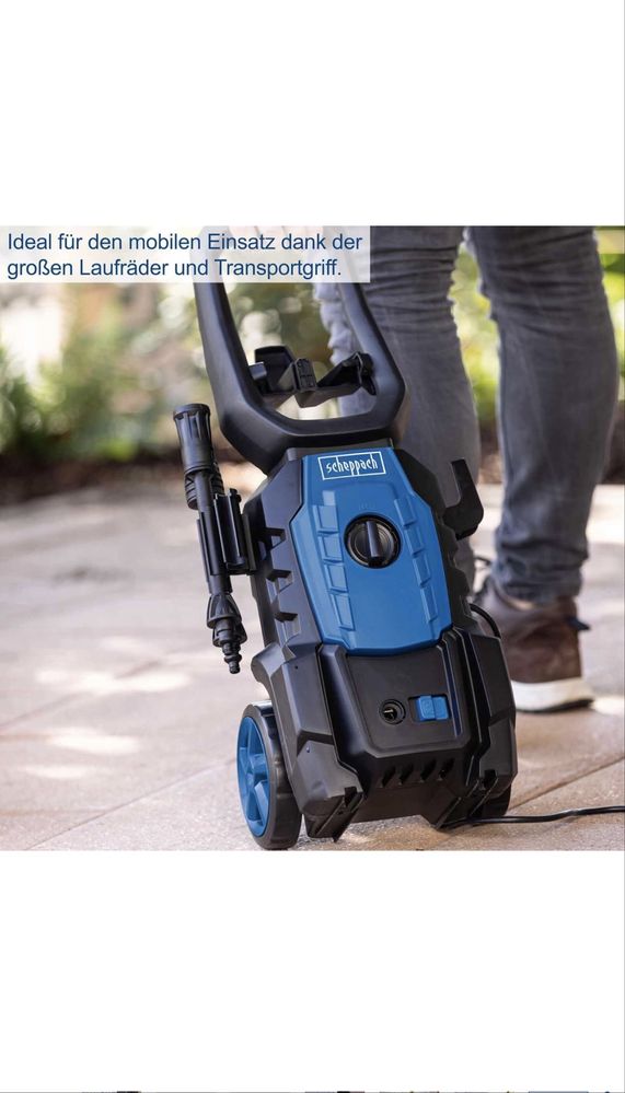 Водоструйка Scheppach 1600W  135 бара Модел 2025г
