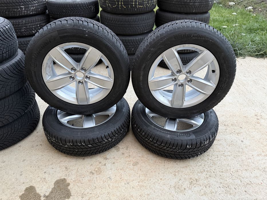 Set jante și cauciucuri iarnă noi 215/65 R17 Continental