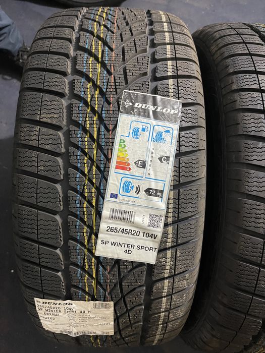 4 anvelope Noi Dunlop 265/45/20