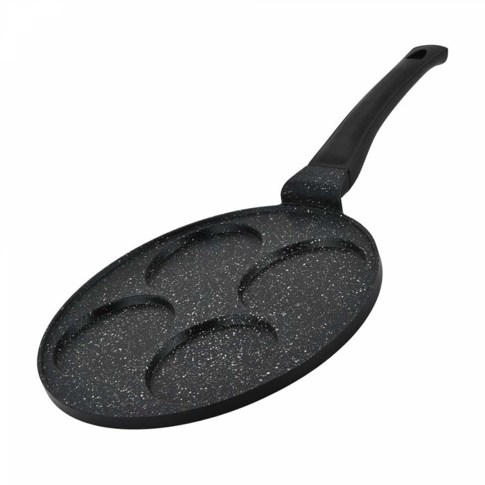 Tigaie pentru Clatite HERZBERG cu diferite forme, diametru 26 cm,negru