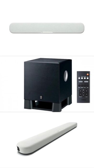 soundbar + subwoofer yamaha (sr-b20a + yst-sw030)