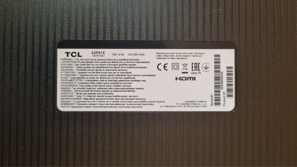 Televizor TLC android TV vanzare piese