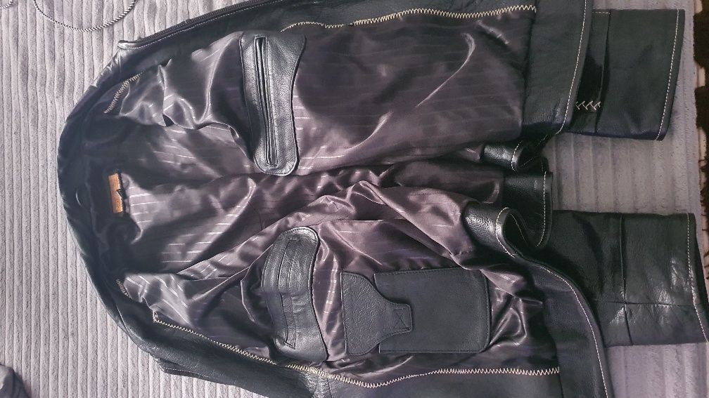 Geaca piele PIETRA PELLE XL negru