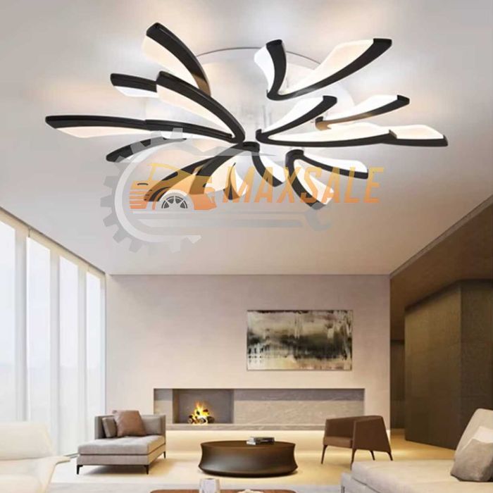 LED лампа полилей бумеранг абажур плафониера 120W за дома стена таван