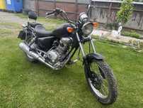 *RATE*Chopper REX 125cm motocicleta 2locuri acte la zi doar 13.000km